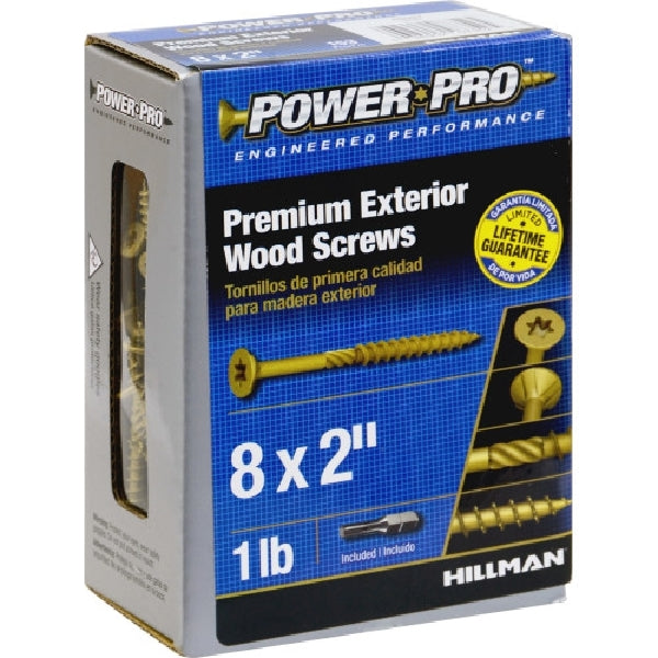 Power Pro 48597 Screw, #8 Thread, 2 in L, Serrated Thread, Star Drive, Sharp Point, 153 PK