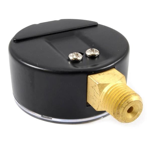 Forney 75554 Pressure Gauge, 1/4 in Connection, NPT, 2-1/4 in Dial, 0 to 160 psi, Bottom Connection