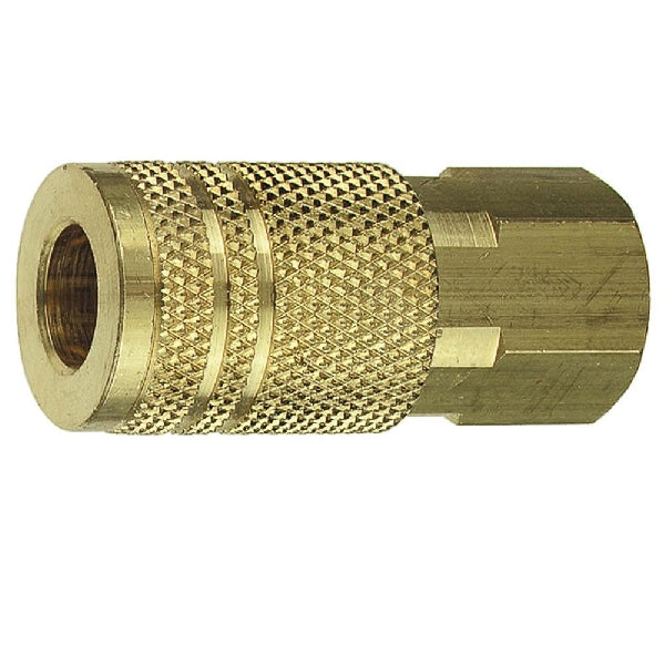 Forney 75240 Coupler, 1/4 in, Coupling x FNPT, Brass