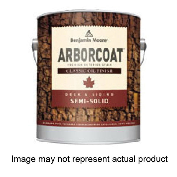 Benjamin Moore ARBORCOAT C32906-004 Exterior Semi-Solid Stain, Flat, Clear, Liquid, 1 qt