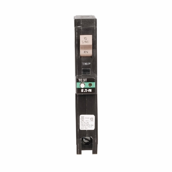Cutler-Hammer CH CHFCAF115 Circuit Breaker, 15 A, 1 -Pole, 120/240 V, Plug Mounting