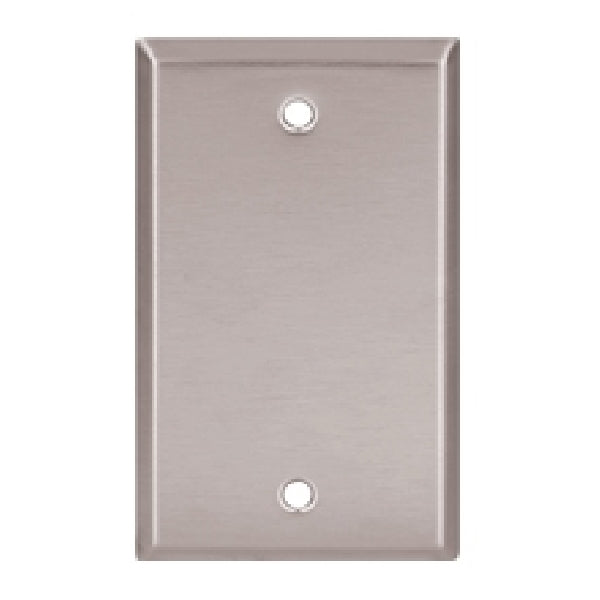 EATON 93151-BOX Wallplate, 4-1/2 in L, 2-3/4 in W, 0.032 in Thick, 1 -Gang, 302/304 Stainless Steel, Satin