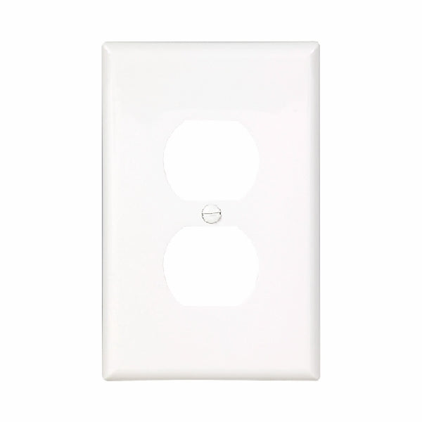 EATON PJ8W Wallplate, 6 in L, 3-1/2 in W, 1 -Gang, Polycarbonate, White, High-Gloss, Screw Mounting