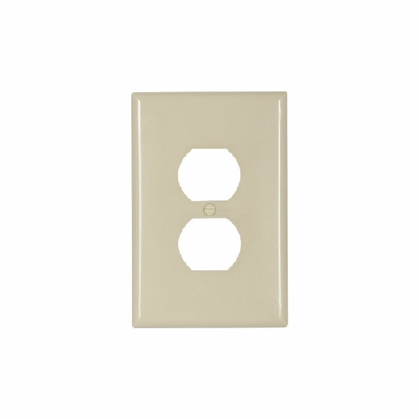 EATON 2142V-BOX Outlet Wallplate, 5-1/4 in L, 3-1/2 in W, 1 -Gang, Thermoset, Ivory, Screw, Surface Mounting