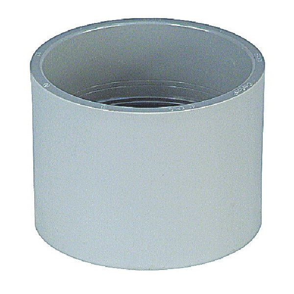 Carlon E940L Conduit Coupling, 3 in, 2.688 in ID x 3.406 in OD Dia, 3-19/32 in L, PVC, Gray