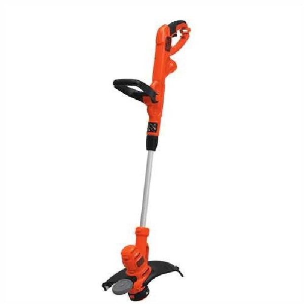 Black+Decker BESTA510 Electric String Trimmer/Edger, 6.5 A, 0.065 in Dia Line, 18 in L Shaft