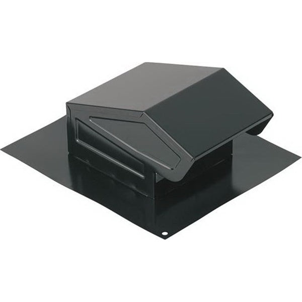 NuTone 636 Roof Cap, Steel, Black, Baked Enamel, For: 3 or 4 in Round Duct
