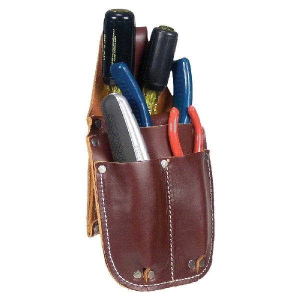Occidental Leather 5057 Pocket Caddy, 4-Compartment, Leather, Brown