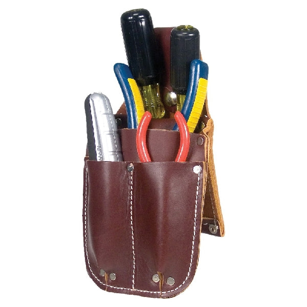 Occidental Leather 5057 Pocket Caddy, 4-Compartment, Leather, Brown