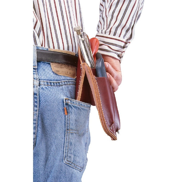 Occidental Leather 5057 Pocket Caddy, 4-Compartment, Leather, Brown