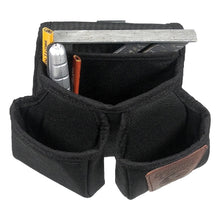 Load image into Gallery viewer, Occidental Leather 9504 Double Clip-On Pouch, 7-Pocket, Leather/Nylon, 7-1/2 in W, 6 in D
