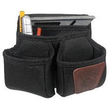 Load image into Gallery viewer, Occidental Leather 9504 Double Clip-On Pouch, 7-Pocket, Leather/Nylon, 7-1/2 in W, 6 in D
