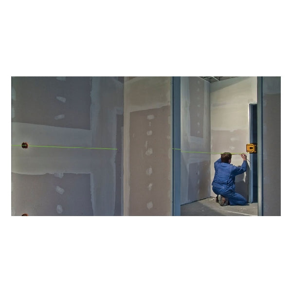 Stabila 03185 Laser Level Set, 90 ft, +/- 3/16 in at 50 ft Accuracy, 2-Beam, 2-Dot, Green Laser