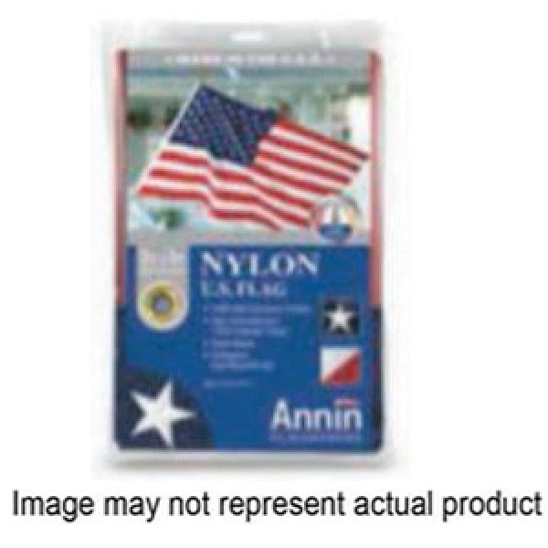 Annin FLAGMAKERS 002450R US Flag, 5 ft W, 3 ft H, Nylon