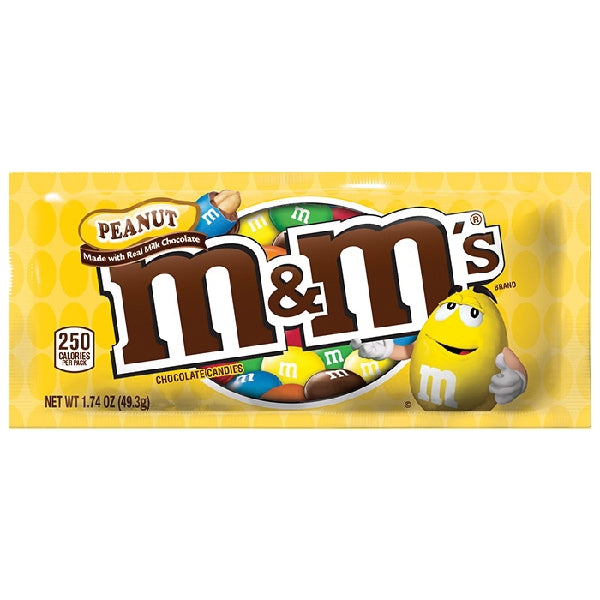 M&M's 01232 Peanut Chocolate Candy, 1.74 oz