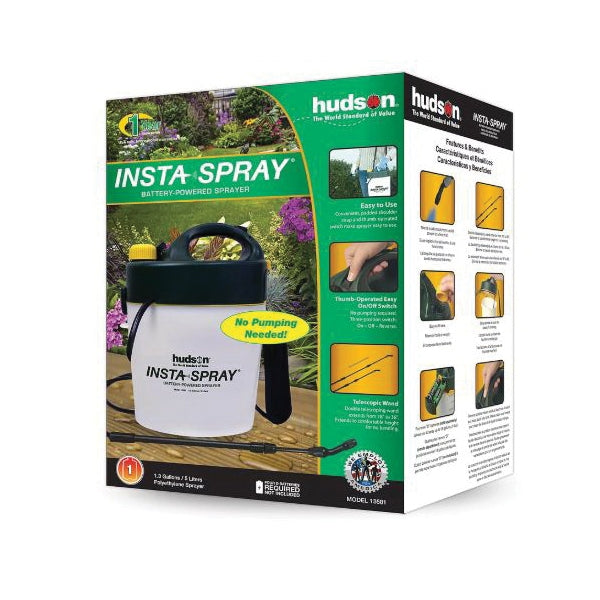 hudson INSTA-SPRAY 13581 Battery-Powered Sprayer, 1.3 gal Capacity