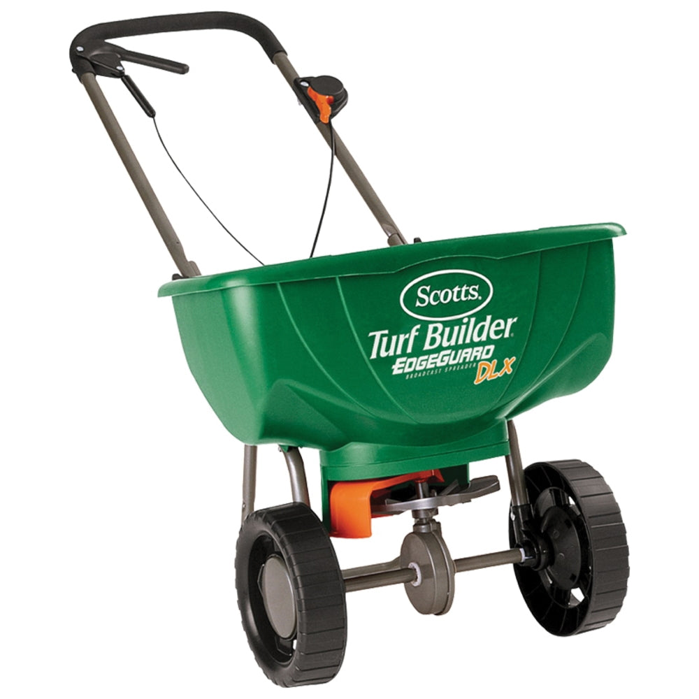 Scotts Turf Builder 76232 Broadcast Spreader, 10,000 sq-ft Coverage Area, High Traction Wheel