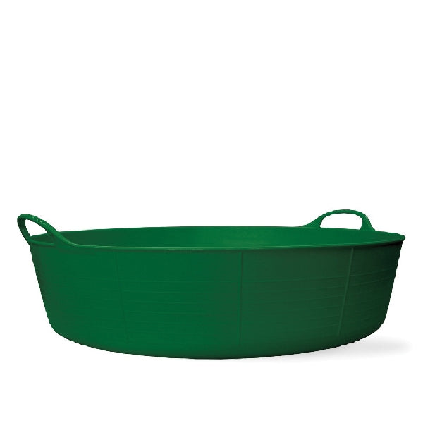 RED GORILLA SP35G Large Shallow Tub, 23 in W, 9.2 gal Capacity, Plastic, Green