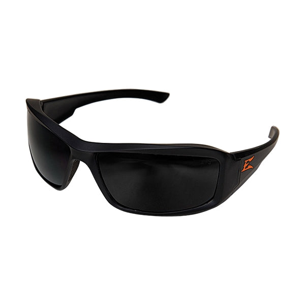 Edge BRAZEAU Series XB136-E2 Non-Polarized Safety Glasses, Black Frame, UV Protection: Yes