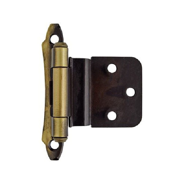 Amerock BPR7928AE Hinge, 3/8 in Inset, Antique Brass