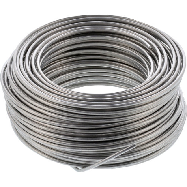 HILLMAN 123113 Hobby Wire, #18 Dia, 50 ft L, Aluminum, Aluminum, 10 lb