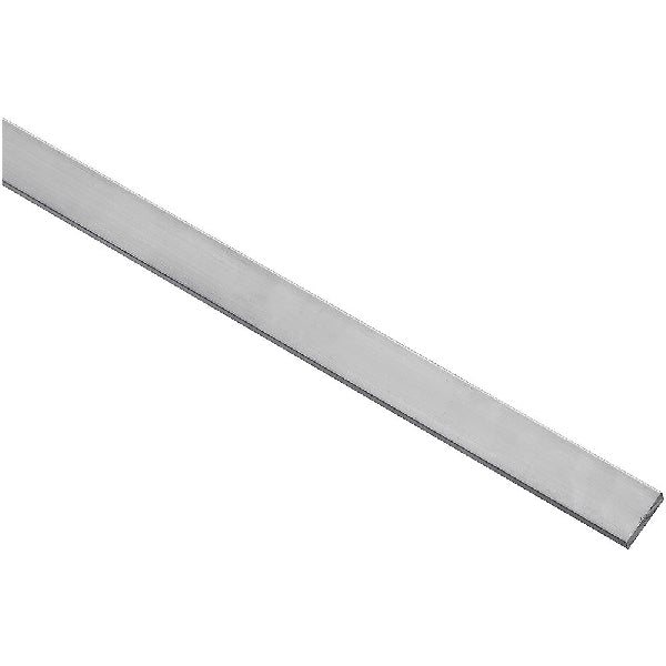 National Hardware N247-239 Flat Bar, 1 in W, 48 in L, 1/4 in Thick, Aluminum, Mill