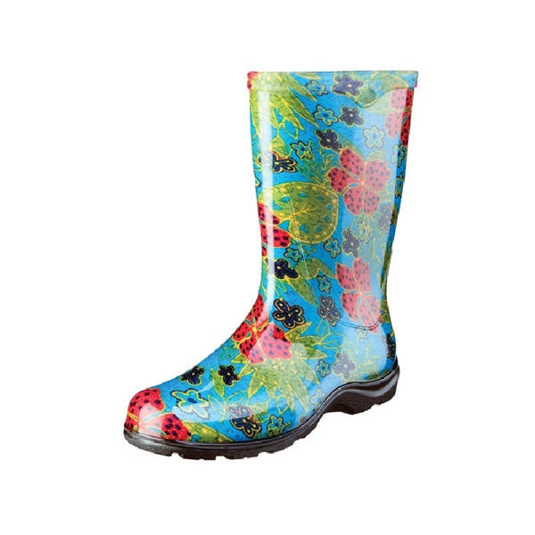 Sloggers 5002BL-06 Rain and Garden Boots, 6 in, Midsummer, Blue