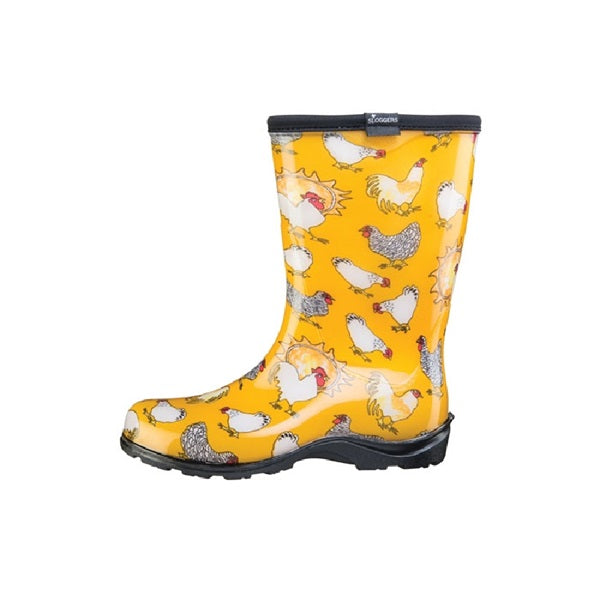 Sloggers 5016CDY-10 Rain and Garden Boots, 10 in, Chicken, Daffodil Yellow