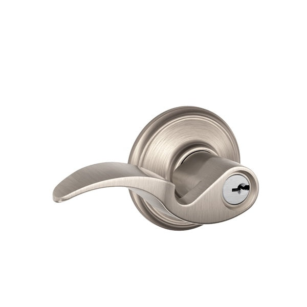 Schlage F Series F51VAVA619 Door Lever, Satin Nickel