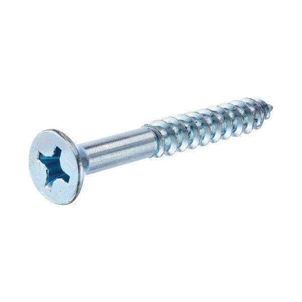 HILLMAN 40814 Screw, #6 Thread, 3/4 in L, Flat Head, Zinc