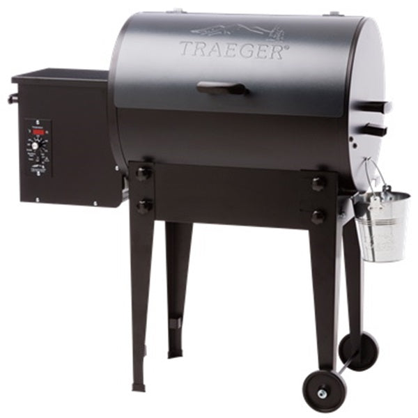 Traeger TFB30LUB Pellet Grill, 19,500 Btu, 300 sq-in Primary Cooking Surface, Blue