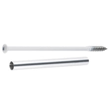 Load image into Gallery viewer, FastenMaster GUT007-10W Gutter Screw, 7 in L, #3 Drive, Square Drive, Aluminum, White, Galvanized
