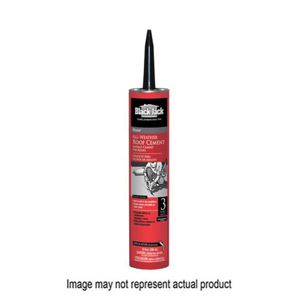 Black Jack 6230-9-30 Roof Cement, Liquid, Petroleum Solvent, Black, 5 gal Tube