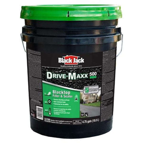 Black Jack Drive-Maxx 500 6452-9-30 Blacktop Filler and Sealer, Liquid, Black, 4.75 GAL