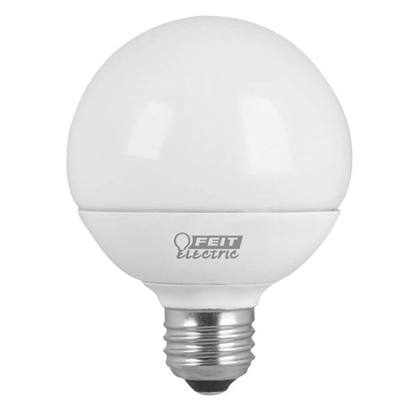 Feit Electric G25/650/LEDG2 LED Bulb, Globe, G25 Lamp, 60 W Equivalent, E26 Lamp Base, Dimmable, Warm White Light