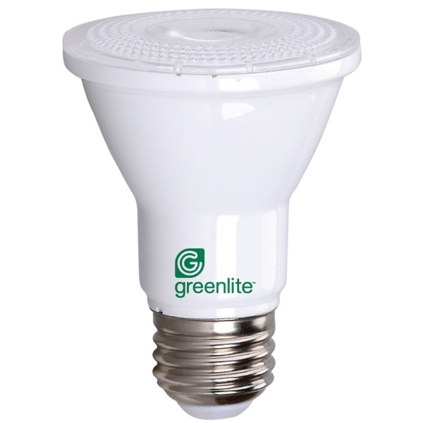 Greenlite 7W/LED/PAR20D/NFL LED Reflector Bulb, Flood, Spotlight, PAR20 Lamp, 50 W Equivalent, E26 Lamp Base, Dimmable