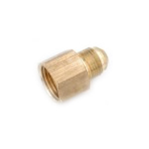 Anderson Metals 754046-0402 Tube Coupling, 1/4 x 1/8 in, Flare x FNPT, Brass, 1400 psi Pressure