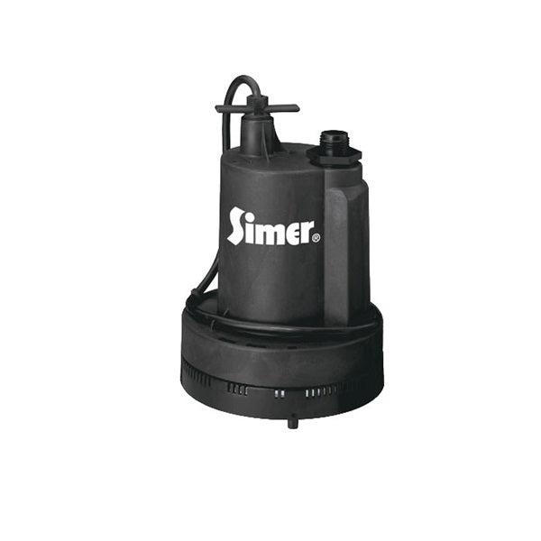 Pentair 2305 Submersible Utility Pump, 115 VAC, 1/4 hp, 1320 gph, Thermoplastic