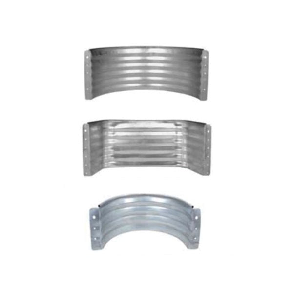 MARSHALL STAMPING AW18 Area Wall, 37 in W, 18 in H, Steel, Galvanized