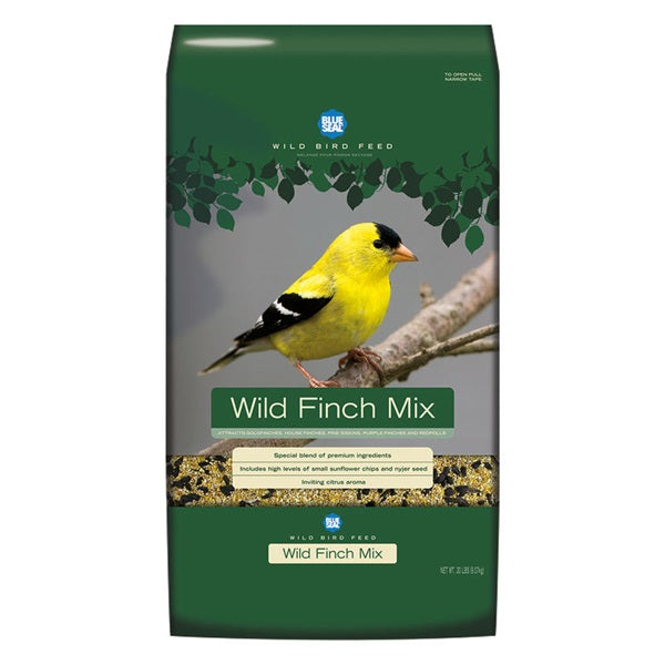 Blue Seal Wild Finch Mix 206 Wild Bird Food, Grain, 20 lb Package, Bag