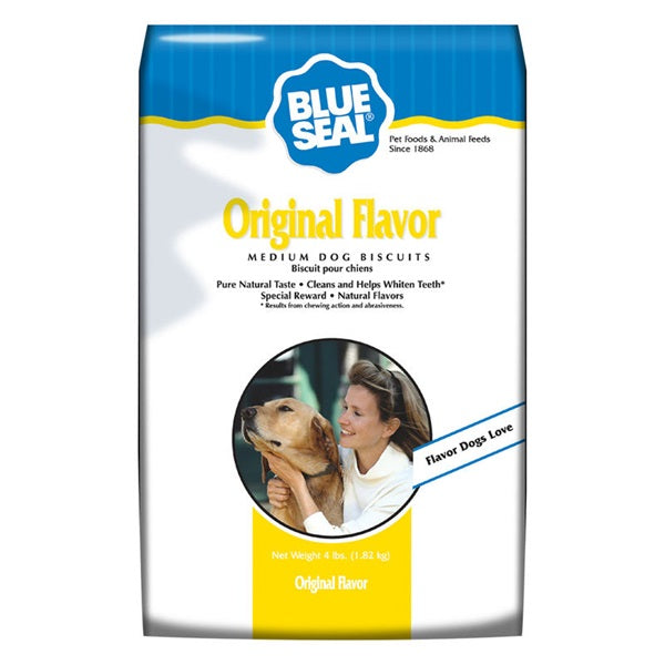 Blue Seal 116 Dog Biscuit Treat, Original Flavor, 4 lb Bag