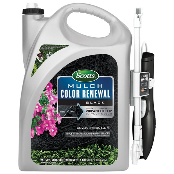 Scotts 1358101 Mulch Color Renewal, Liquid, 1 gal Bottle