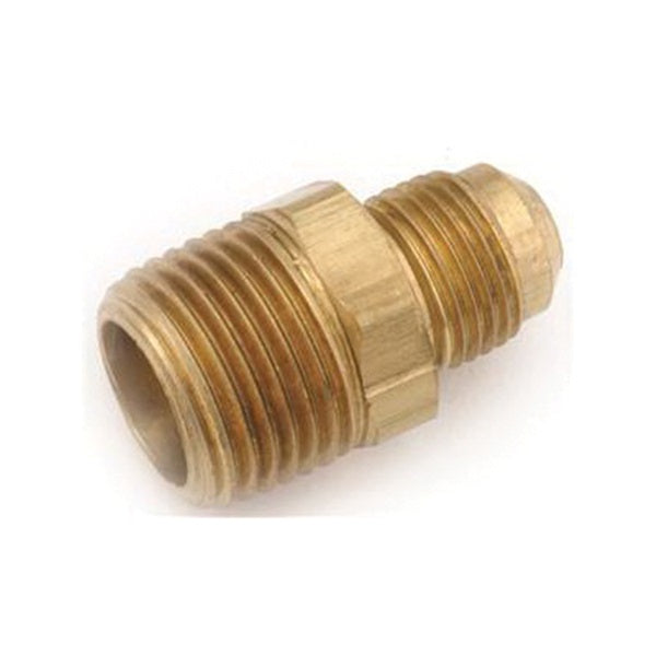Anderson Metals 754048-1012 Pipe Connector, 3/4 x 5/8 in, MPT x Flare, Brass, 650 psi Pressure
