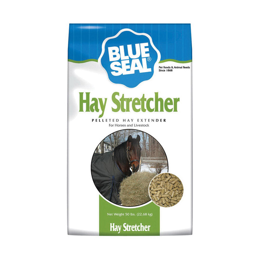 Blue Seal Hay 494 Stretcher Horse Feed, Adult, Senior Lifestage, Pellet, 50 lb Bag