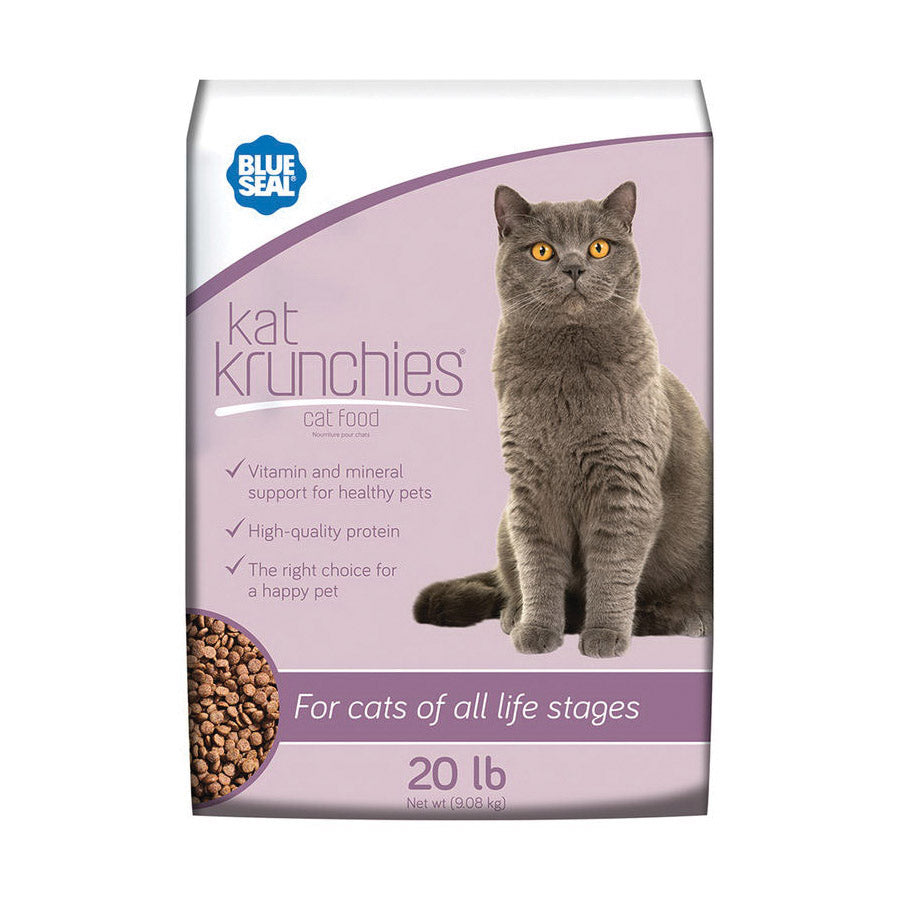Blue Seal 167-20 Kat Krunchies Cat Food, 20 lb Package, Bag