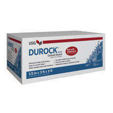Load image into Gallery viewer, Durock 12HB Board with EdgeGuard, 5 ft L, 3 ft W, 1/2 in Thick, Cement, Gray
