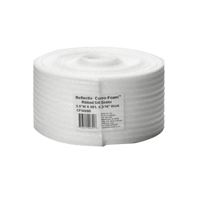 Reflectix CF50550 Sill Sealer, 5-1/2 in W, 50 ft L Roll, Polyethylene, White