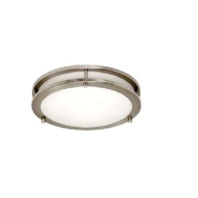 MaxLite ML2LA17SABNIP927 Flush Mount Ceiling Fixture, 120 V, LED Lamp, 1142 Lumens, 2700 K Color Temp