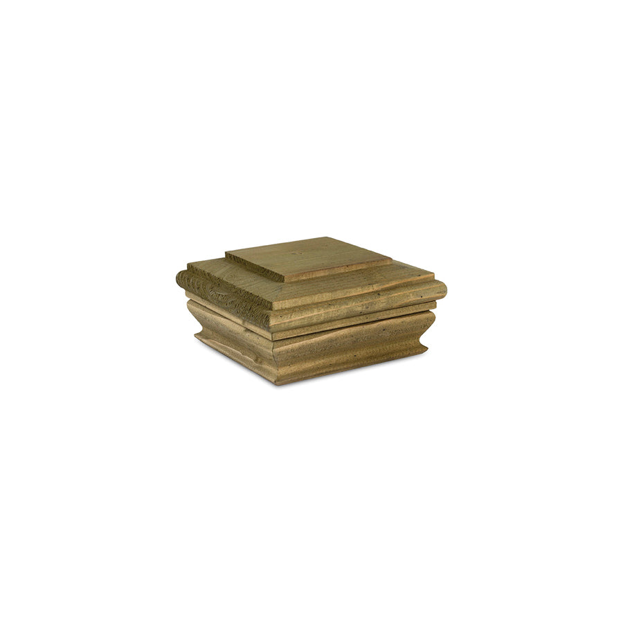 Woodway 870.2032 Post Cap, 4 in L, 4 in W, Wood