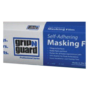 Grip-N-Guard 994377 Self-Adhering Masking Film, 400 ft L, 9 ft W, Polyethylene Backing